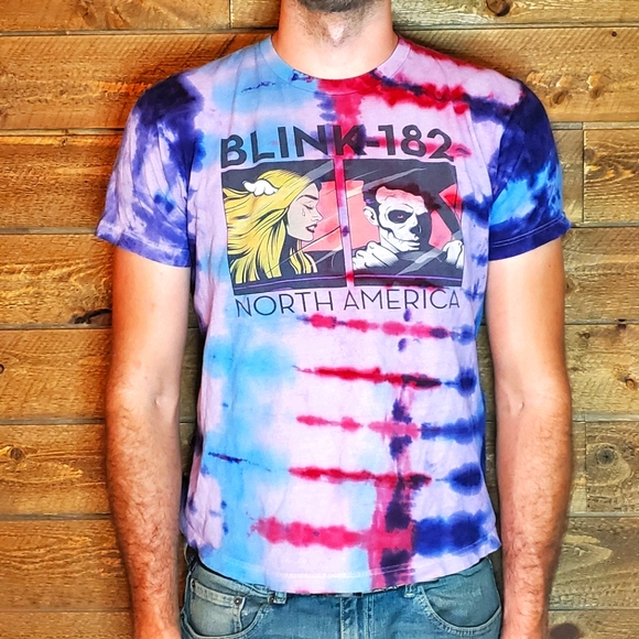 Blink 182 tie dye shirt Clearance